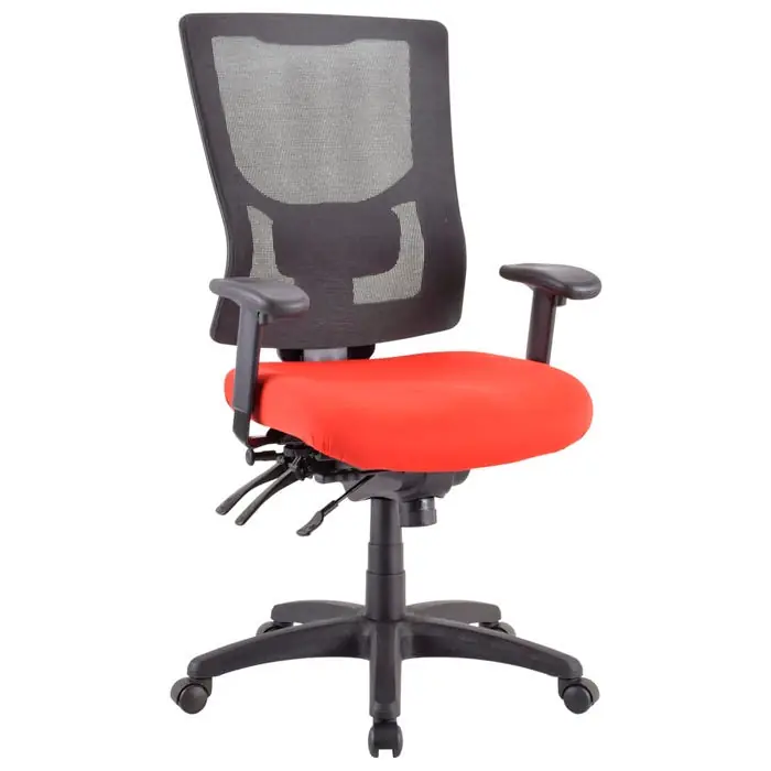 Classroom Select High/Mid-back Chair Padded Fabric Seat, 20-7/8 x 20-1/8 x 3 Inches, Red Warranty Included
